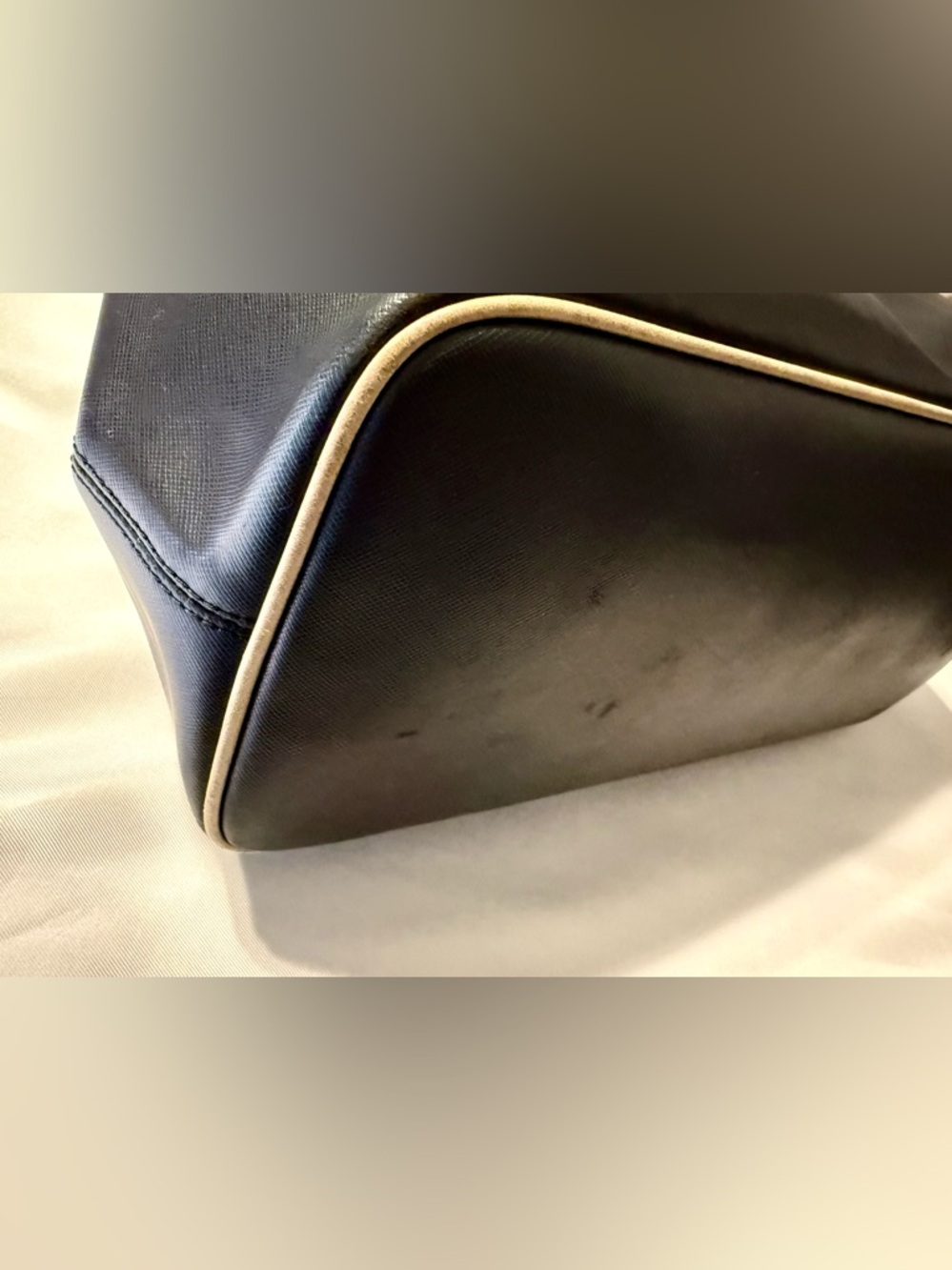 Coach Peyton Signature Tote (F24341) in Black Canvas and Leather Tan Accents - Picture 5 of 15